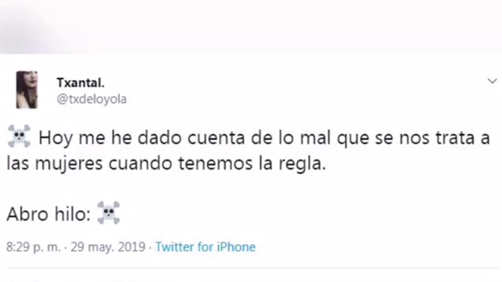 Una joven denuncia a través de un hilo de Twitter lo mal que se trata a las mujeres cuando tienen la regla
