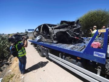 Así quedó el coche de Reyes