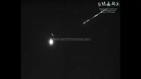 Una bola fuego sobrevuela Andalucía a 72.000 km/hora Una bola fuego sobrevuela Andalucía a 72.000 km/hora