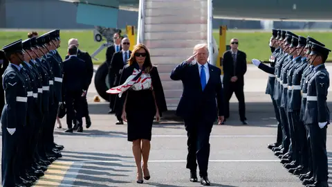 El presidente de los EEUU, Donald Trump, y su mujer, Melania Trump El presidente de los EEUU, Donald Trump, y su mujer, Melania Trump