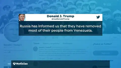 Rusia retira a la mayor parte de su ejército de Venezuela, según Donald Trump Rusia retira a la mayor parte de su ejército de Venezuela, según Donald Trump