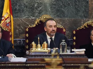 Los tres magistrados del Tribunal Supremo, Andrés Martínez Arrieta, Manuel Marchena y Miguel Colmenero. Los tres magistrados del Tribunal Supremo, Andrés Martínez Arrieta, Manuel Marchena y Miguel Colmenero.