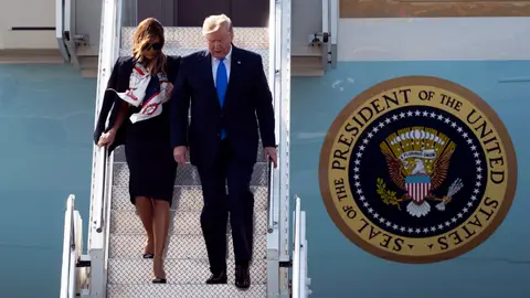 Trump llega a Londres para su visita de Estado al Reino Unido Trump llega a Londres para su visita de Estado al Reino Unido