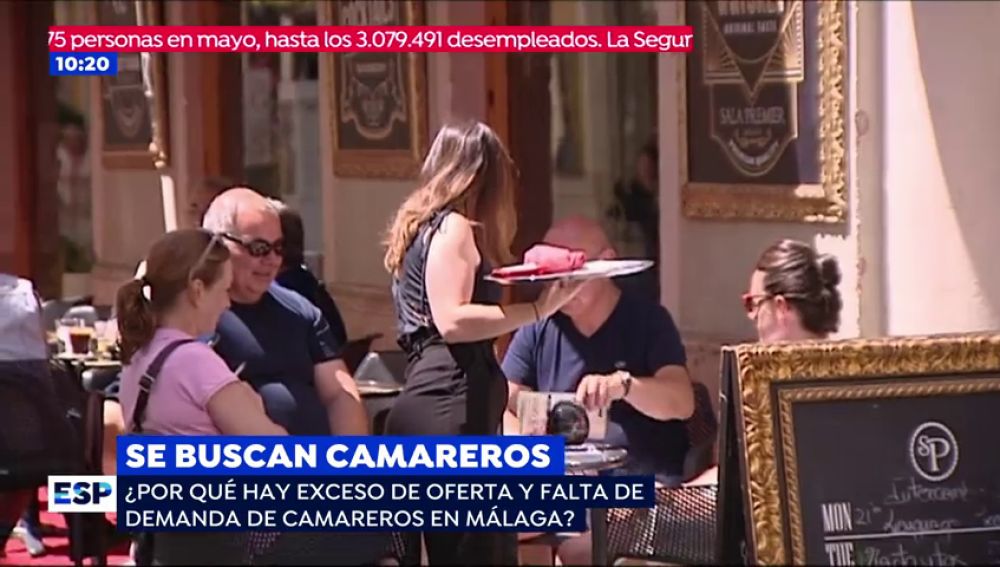 Se buscan camareros cualificados en Málaga