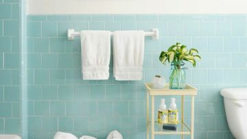Baño en color azul