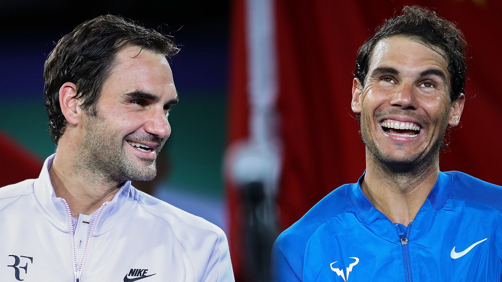 Roger Federer y Rafa Nadal, tras uno de sus partidos Roger Federer y Rafa Nadal, tras uno de sus partidos