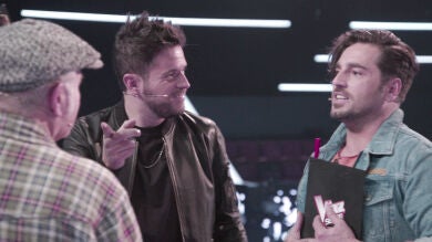 Pablo López, David Bustamante y José María Guzmán unen sus voces durante los ensayos