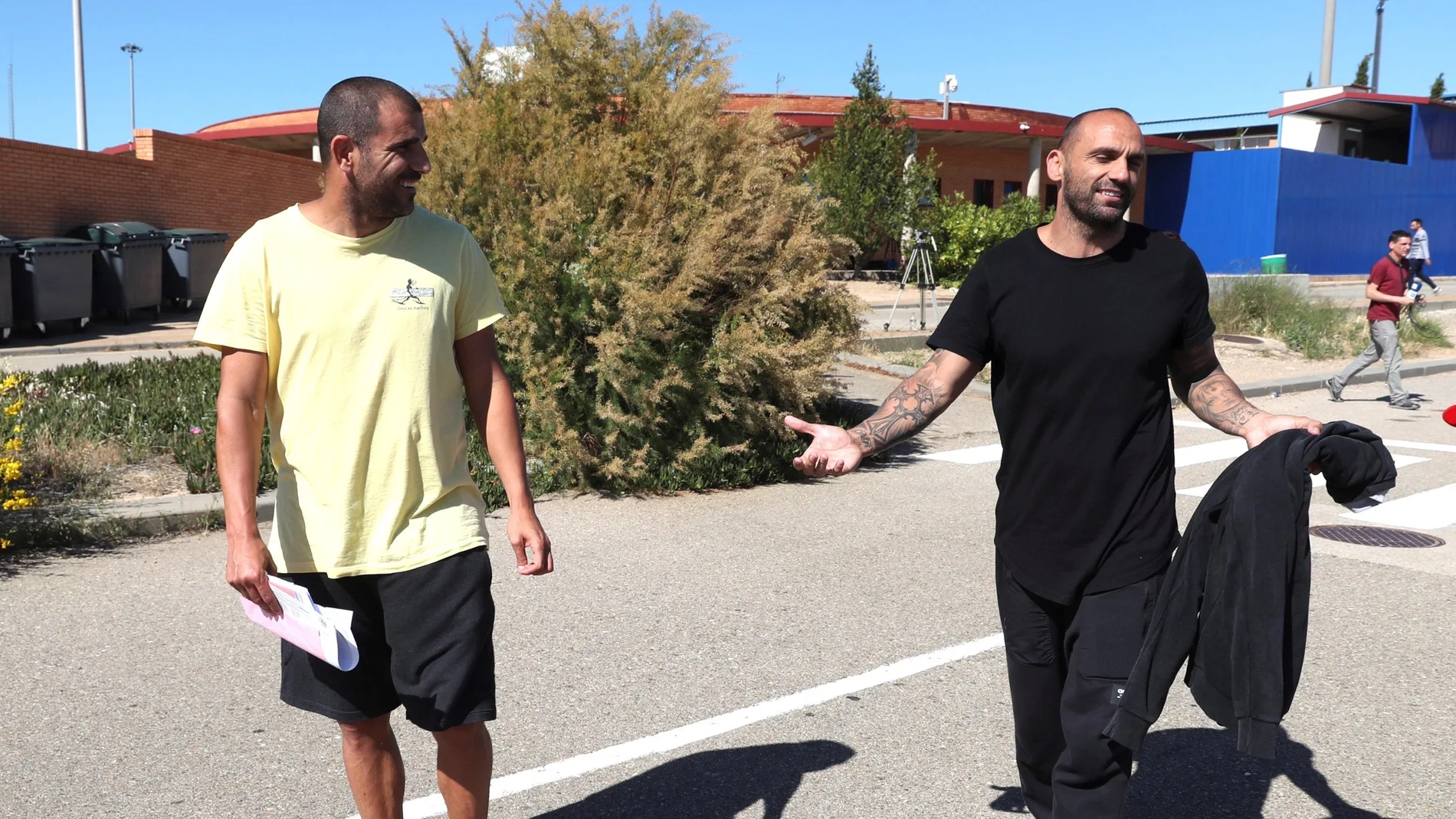 Carlos Aranda y Raúl Bravo, a su salida de prisión Carlos Aranda y Raúl Bravo, a su salida de prisión