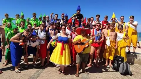 Los jugadores alemanes del VFB Hilden, en Mallorca Los jugadores alemanes del VFB Hilden, en Mallorca