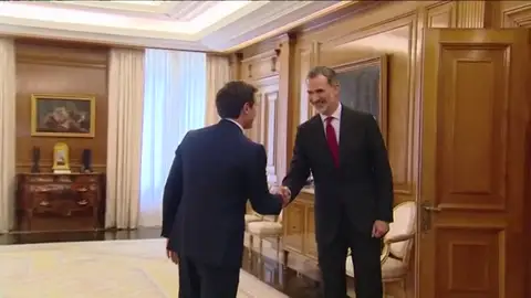 Rivera se reúne con el Rey Felipe VIen la ronda de contactos Rivera se reúne con el Rey Felipe VIen la ronda de contactos