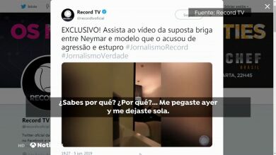 La conversación entre la modelo Najila Trindade y Neymar en el vídeo filtrado: 