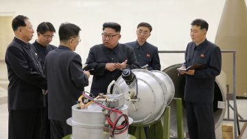 Kim Jong-un, líder supremo de Corea del Norte, en una imagen difundida por el régimen