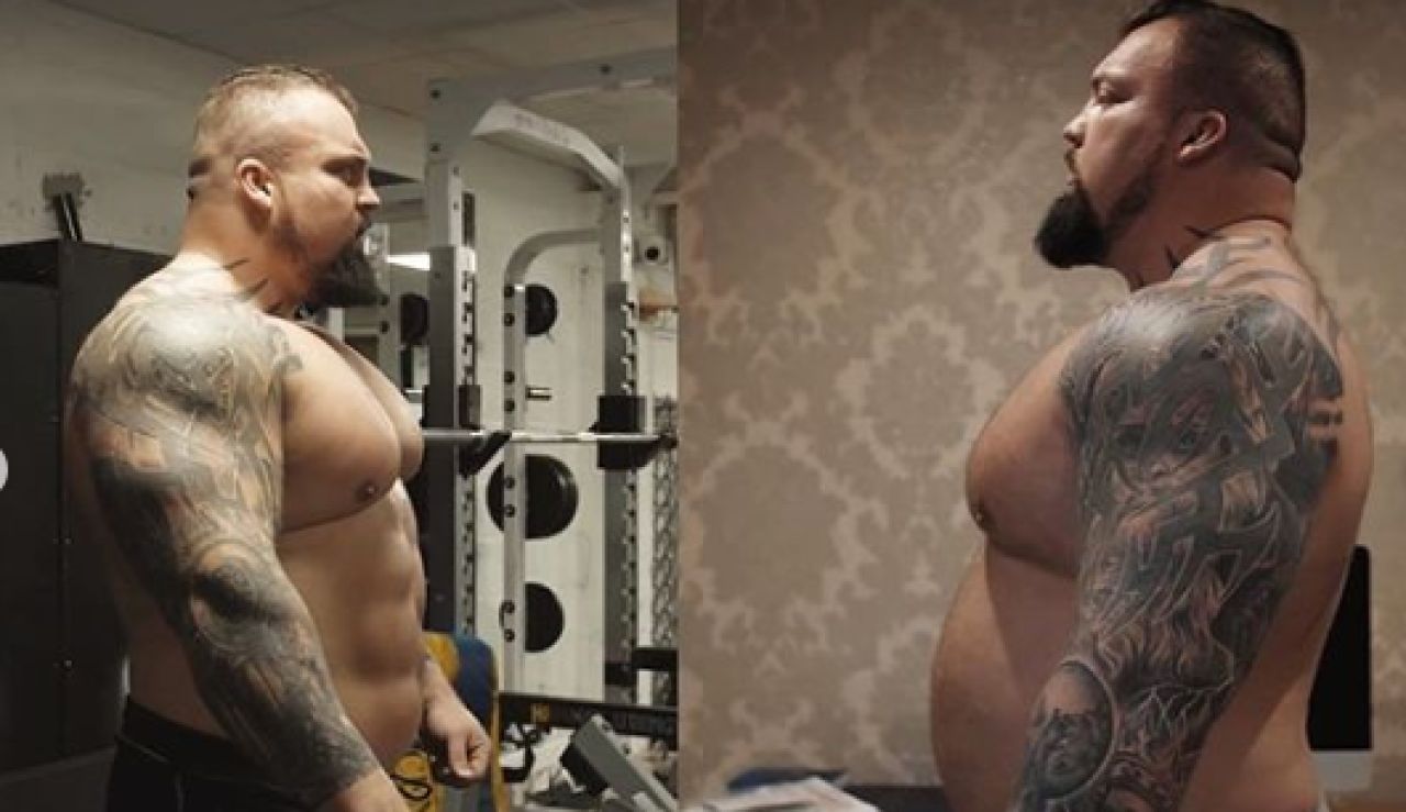 El cambio físico de Eddie Hall en 17 días El cambio físico de Eddie Hall en 17 días