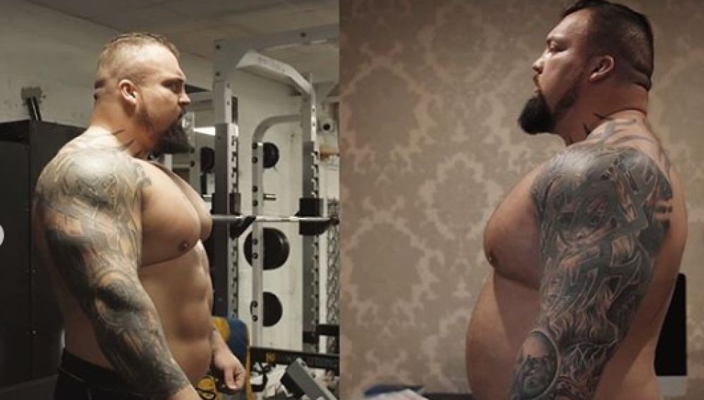 El cambio físico de Eddie Hall en 17 días