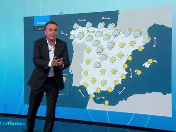 Nubes y algunas lluvias en el norte,