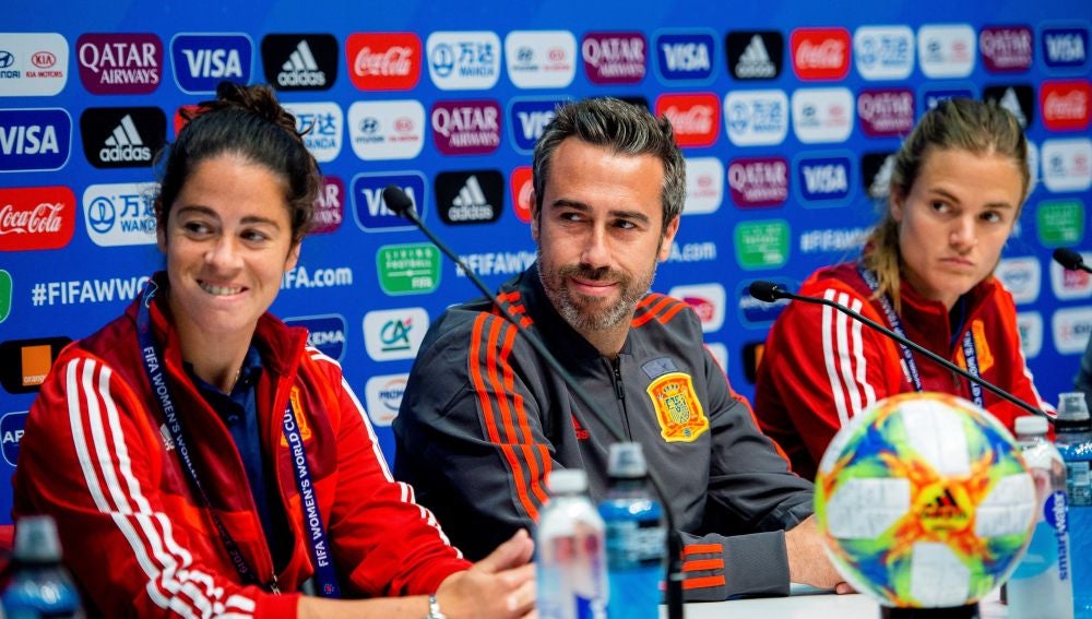 Jorge Vilda, en rueda de prensa
