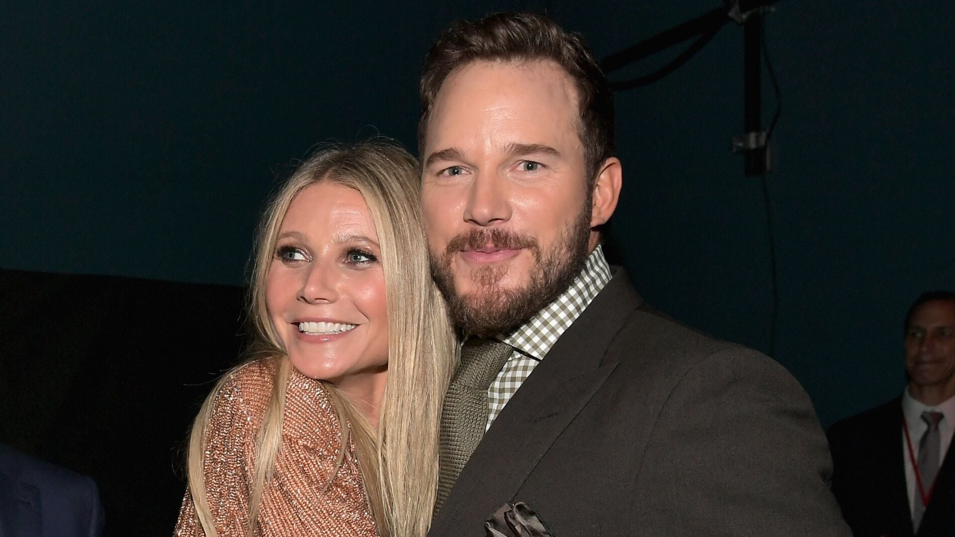 Chris Pratt y Gwyneth Paltrow en la premiere de 'Vengadores: Infinity War'