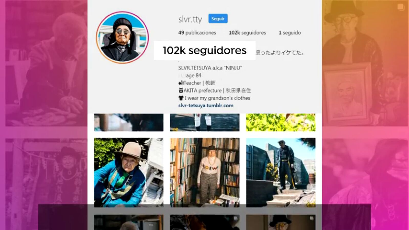 Un japonés se convierte en influencer de moda a los 84 años