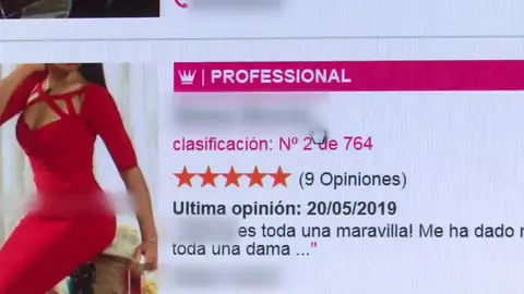 Página de Escort Advisor Recomendación de prostitutas