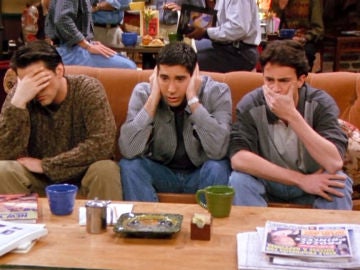 Joey, Ross y Chandler en 'Friends'