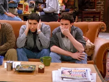 Joey, Ross y Chandler en 'Friends' Joey, Ross y Chandler en 'Friends'