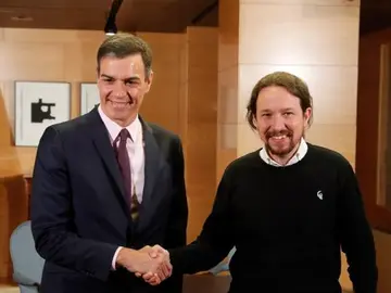 Pablo Iglesias y Pedro Sánchez Pablo Iglesias y Pedro Sánchez