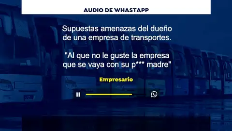 "El que no le guste la empresa que se vaya con su p... madre" , supuestas amenazas de la gerencia de una empresa de autocares en Granada "El que no le guste la empresa que se vaya con su p... madre" , supuestas amenazas de la gerencia de una empresa de autocares en Granada