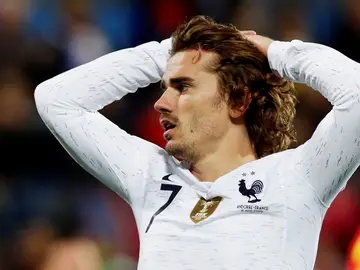 Griezmann, en el partido de Francia Griezmann, en el partido de Francia