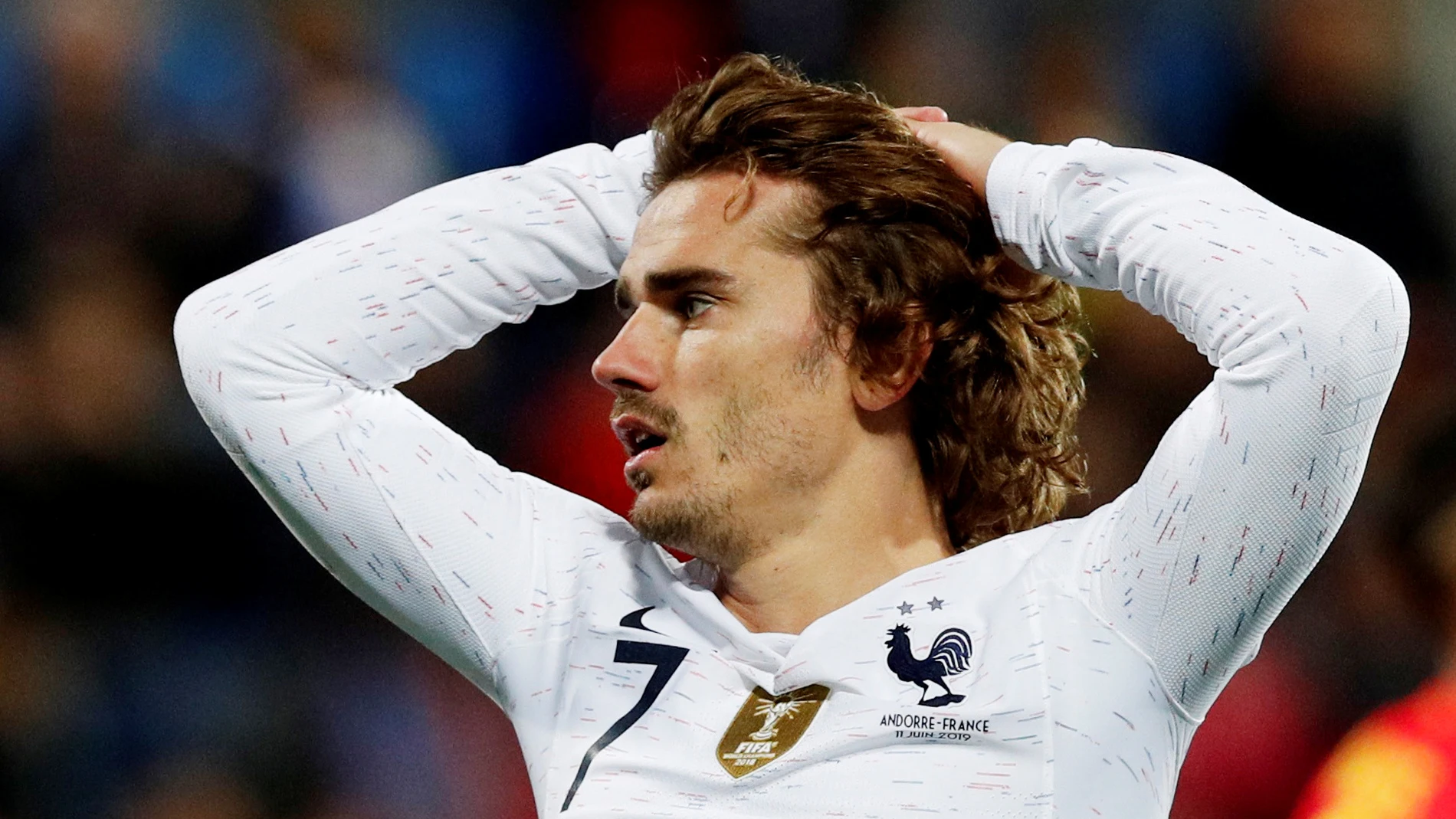 Griezmann, en el partido de Francia Griezmann, en el partido de Francia
