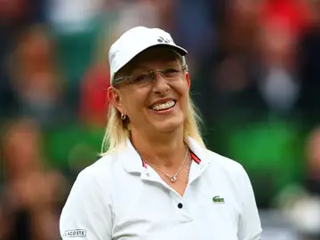 La extenista Martina Navratilova La extenista Martina Navratilova