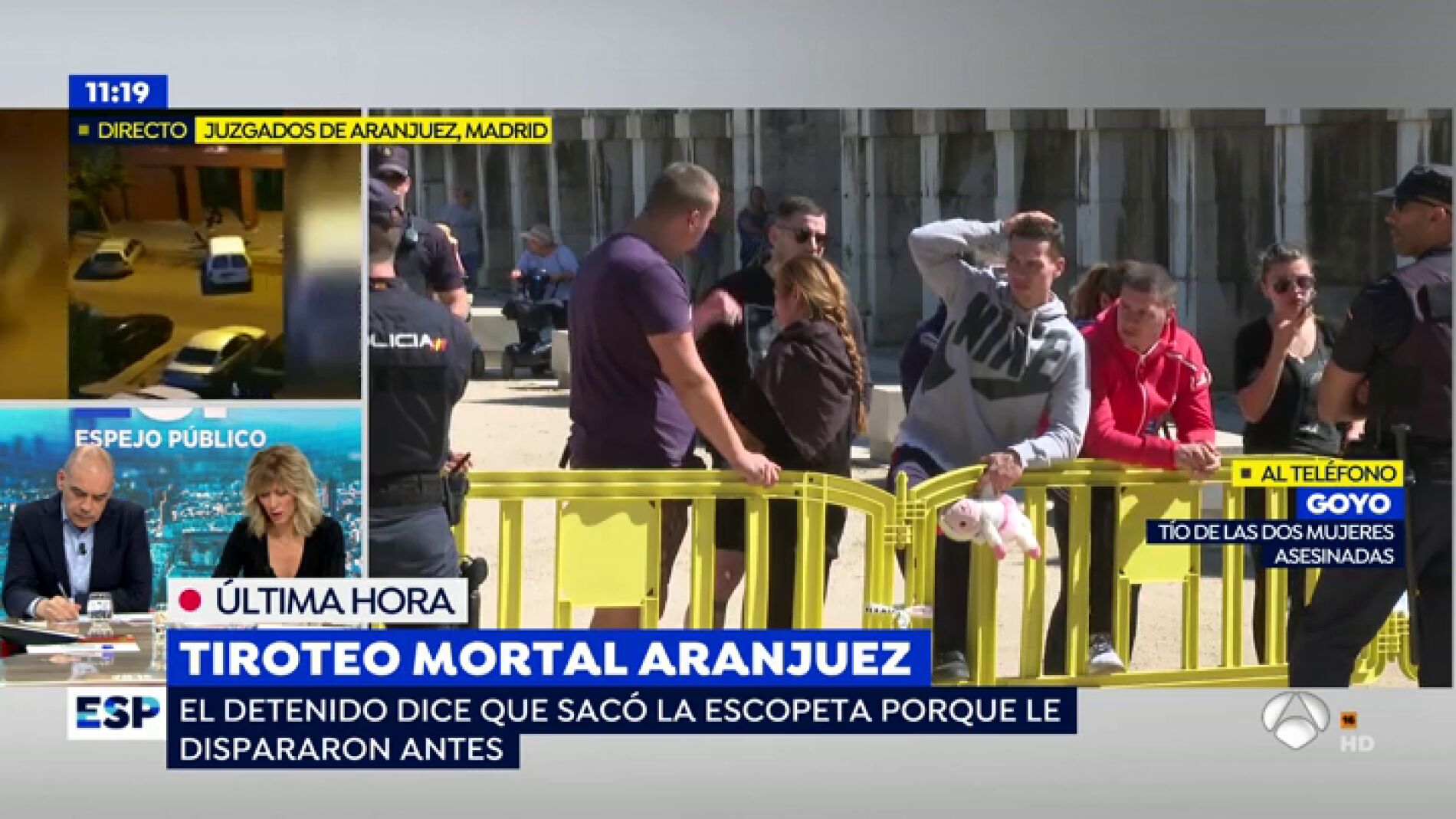 Tiroteo en Aranjuez.