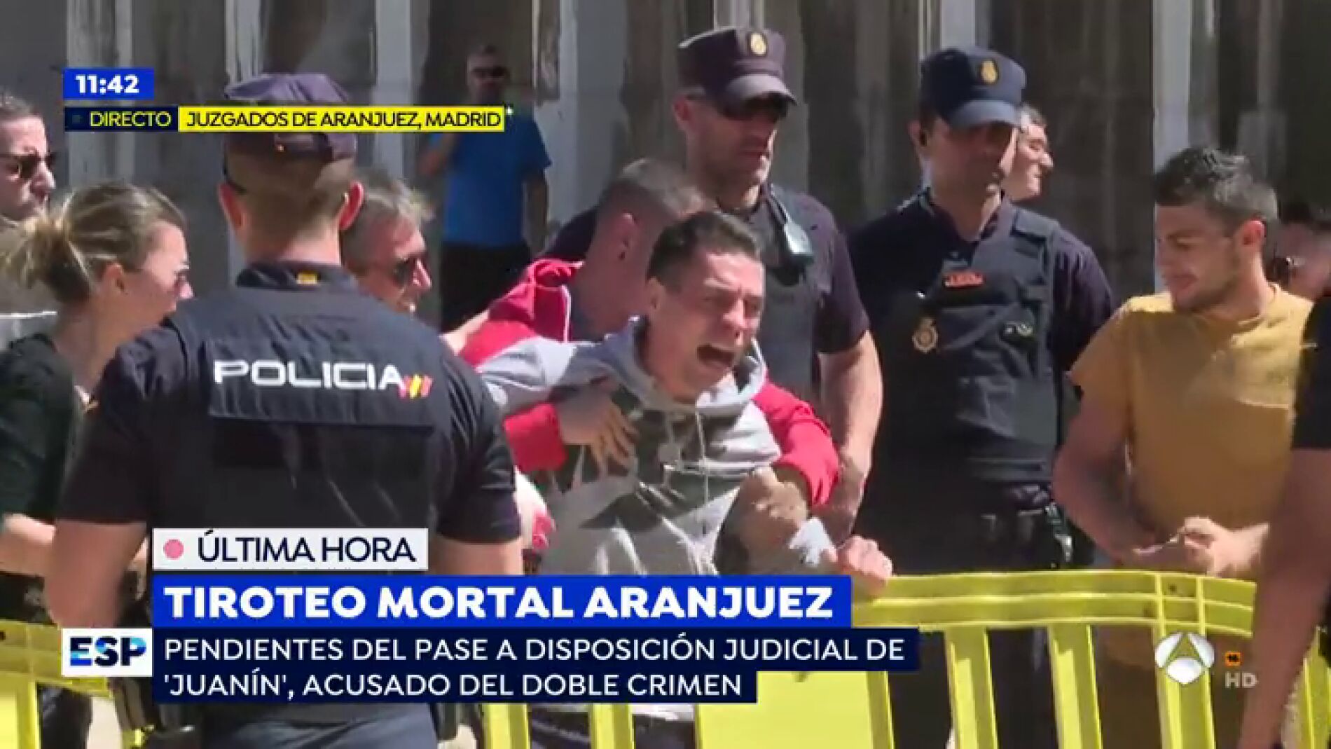 Tiroteo en Aranjuez.