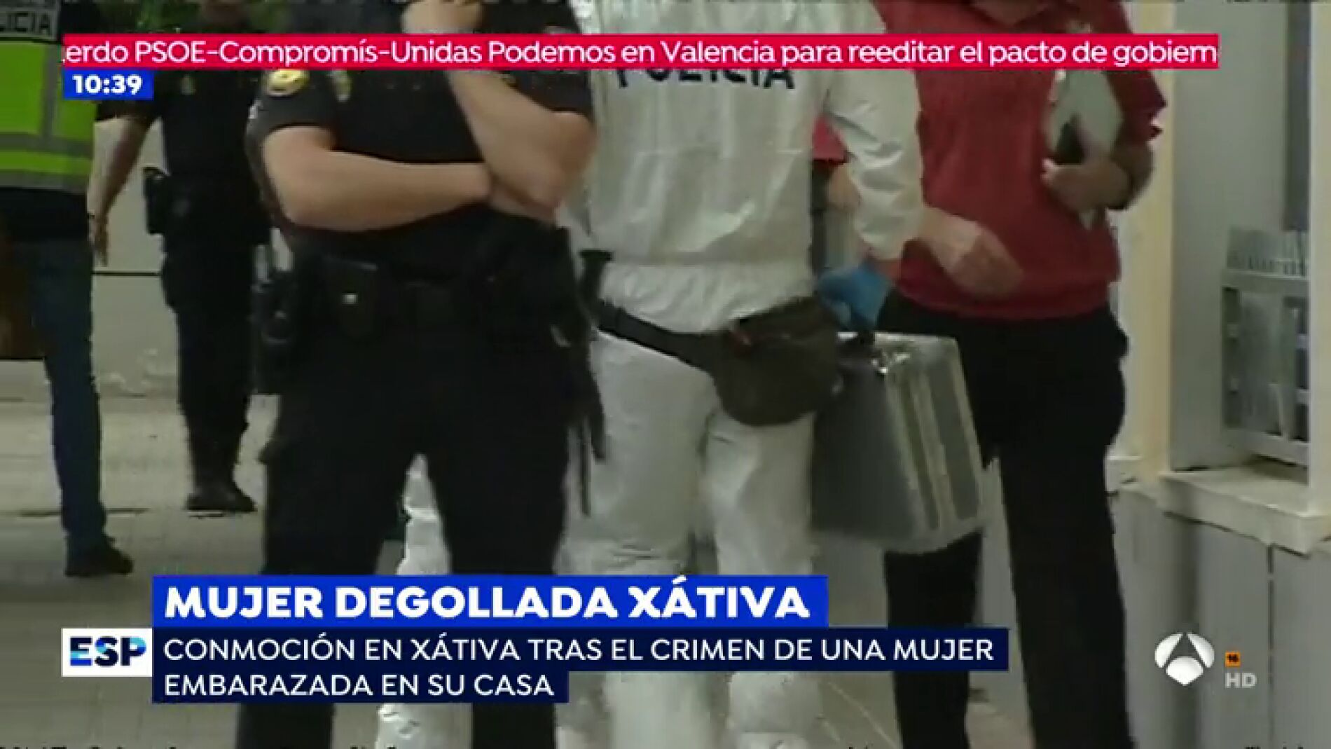 Suceso en X&aacute;tiva.