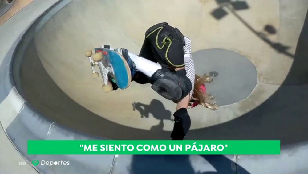Daniela, la niña prodigio del 'skateboard': "Me siento como un pájaro"