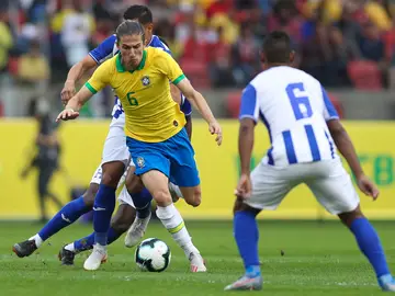Filipe Luis, durante el partido de Brasil contra Honduras Filipe Luis, durante el partido de Brasil contra Honduras