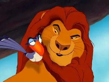 Zazú y Mufasa en 'El Rey León' Zazú y Mufasa en 'El Rey León'