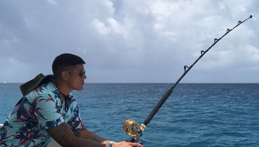 Marcos Rojo, disfrutando de sus vacaciones