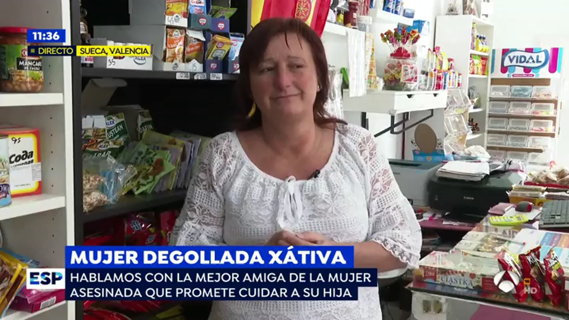 Mujer degollada en Xátiva.