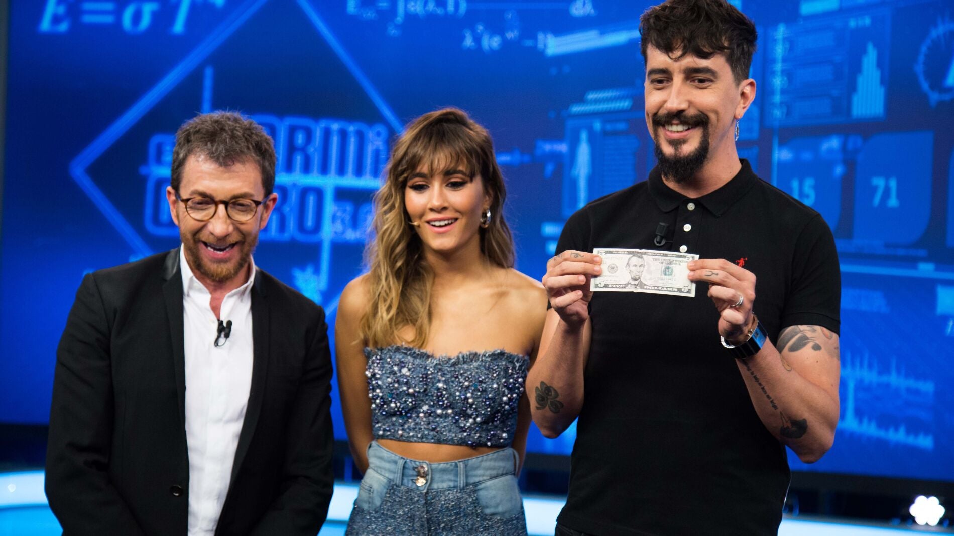 &iquest;C&oacute;mo hacer sonre&iacute;r a la gente que sale en los billetes? Marron deja a Aitana con la boca abierta en 'El Hormiguero 3.0'