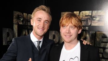 Tom Felton y Rupert Grint de 'Harry Potter' Tom Felton y Rupert Grint de 'Harry Potter'