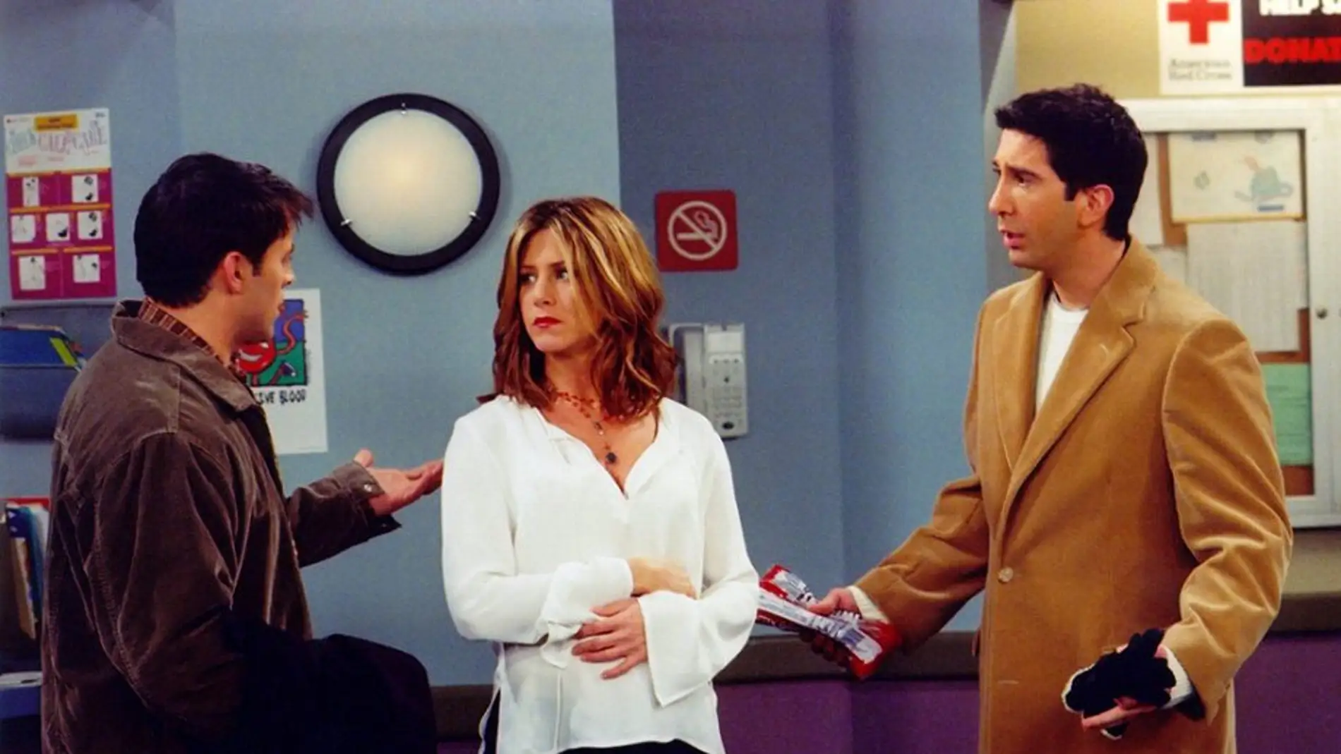 Joey, Rachel y Ross en 'Friends'