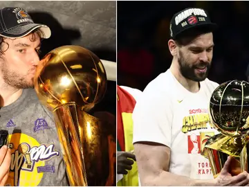 Los Gasol, hermanos campeones de la NBA Los Gasol, hermanos campeones de la NBA