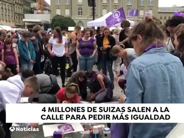 En Suiza las mujeres van a huelga porque en su país no hay igualdad En Suiza las mujeres van a huelga porque en su país no hay igualdad
