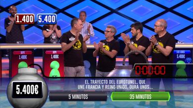 'Los Lobos' se alzan con la victoria frente a los 'UEP' en un programa histórico de '¡Boom!'