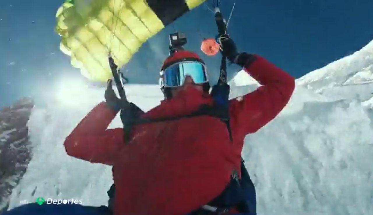 Récord mundial en un espectacular salto base desde lo alto del Mont Blanc
