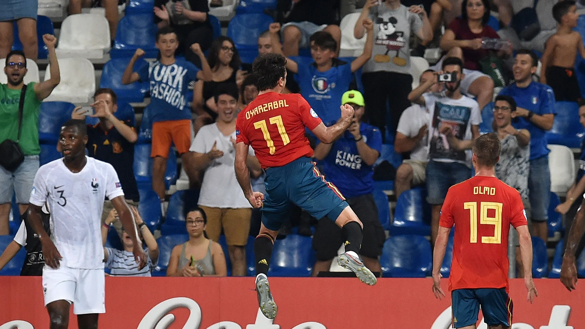 Oyarzabal celebra su gol contra Francia Oyarzabal celebra su gol contra Francia