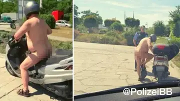 El motorista desnudo El motorista desnudo