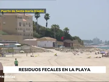 Cerrada al baño la playa de Fuentebravía en El Puerto Cerrada al baño la playa de Fuentebravía en El Puerto