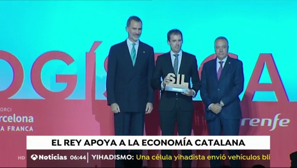 Felipe VI preside la Noche de la Logística en Barcelona