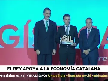 Felipe VI preside la Noche de la Logística en Barcelona Felipe VI preside la Noche de la Logística en Barcelona